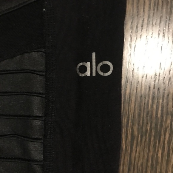 Alo Yoga Black Moto Leggings - Picture 2 of 2